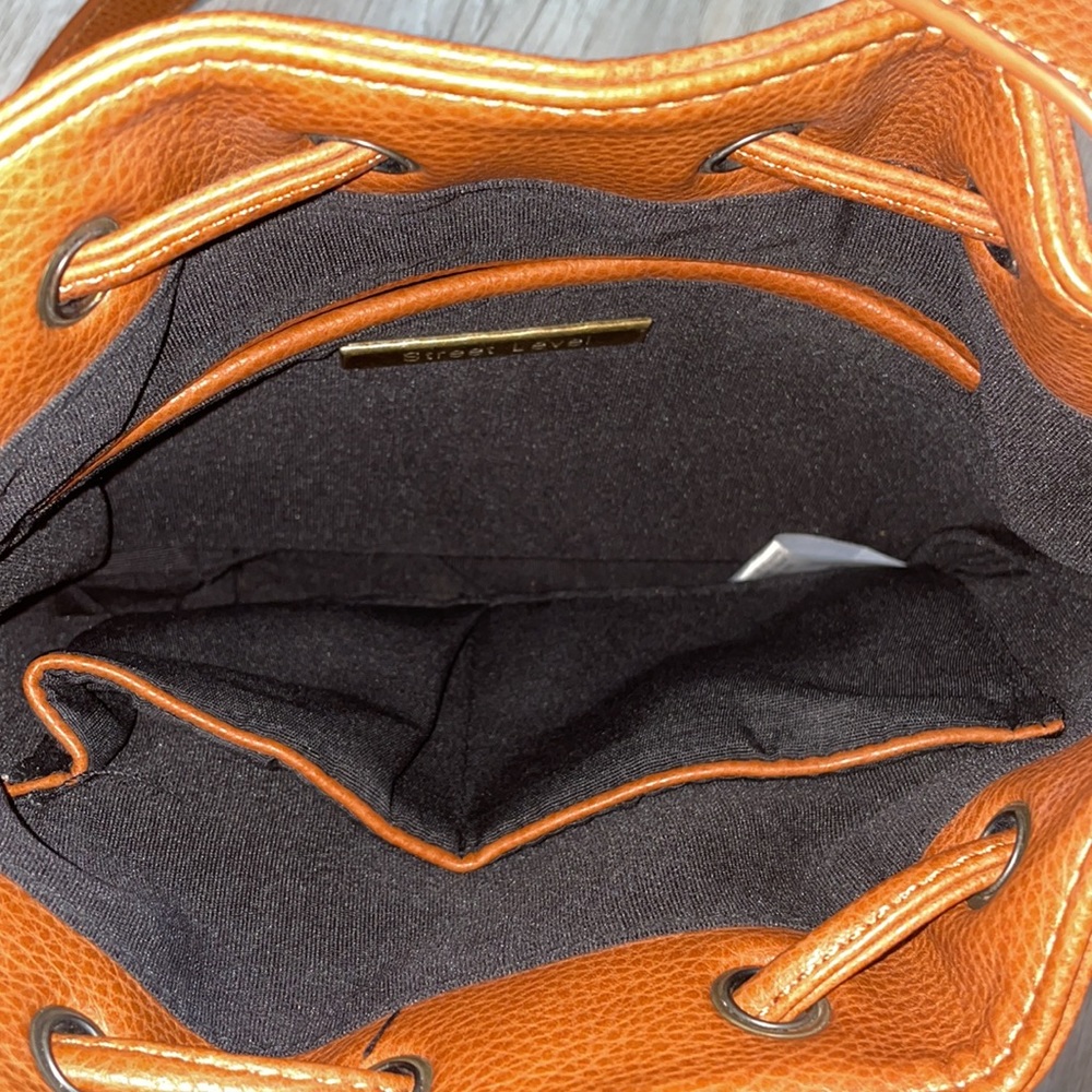 Cognac fringe shoulder bag- NWOT - Picture 3 of 5